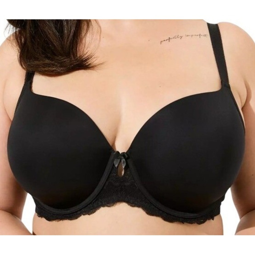 Torrid Womens 52D Black Perfect T-Shirt Bra‎ NWT